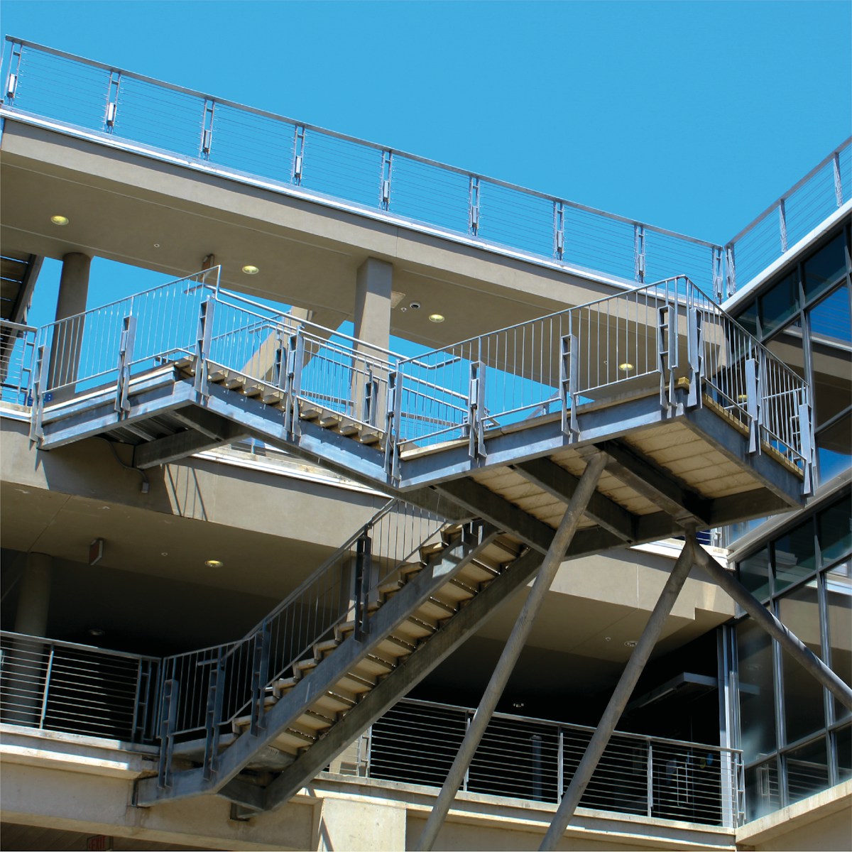 a building with a staircase